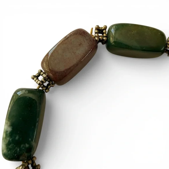 Handcrafted Natural Semi‑Precious Stone Bracelet - Multicolored Stretch, 8" - Picture 8 of 12